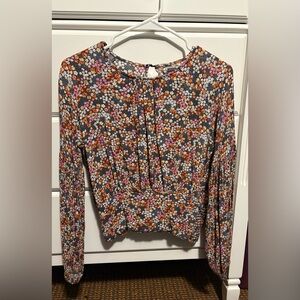Gimmicks by BKE Multicolor Floral Blouse size S